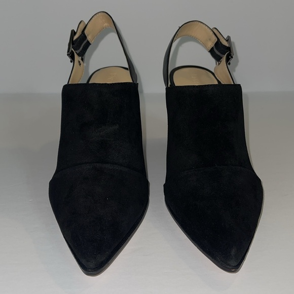 Enzo Angiolini Block Heel Shoes - Black Suede - Picture 2 of 6